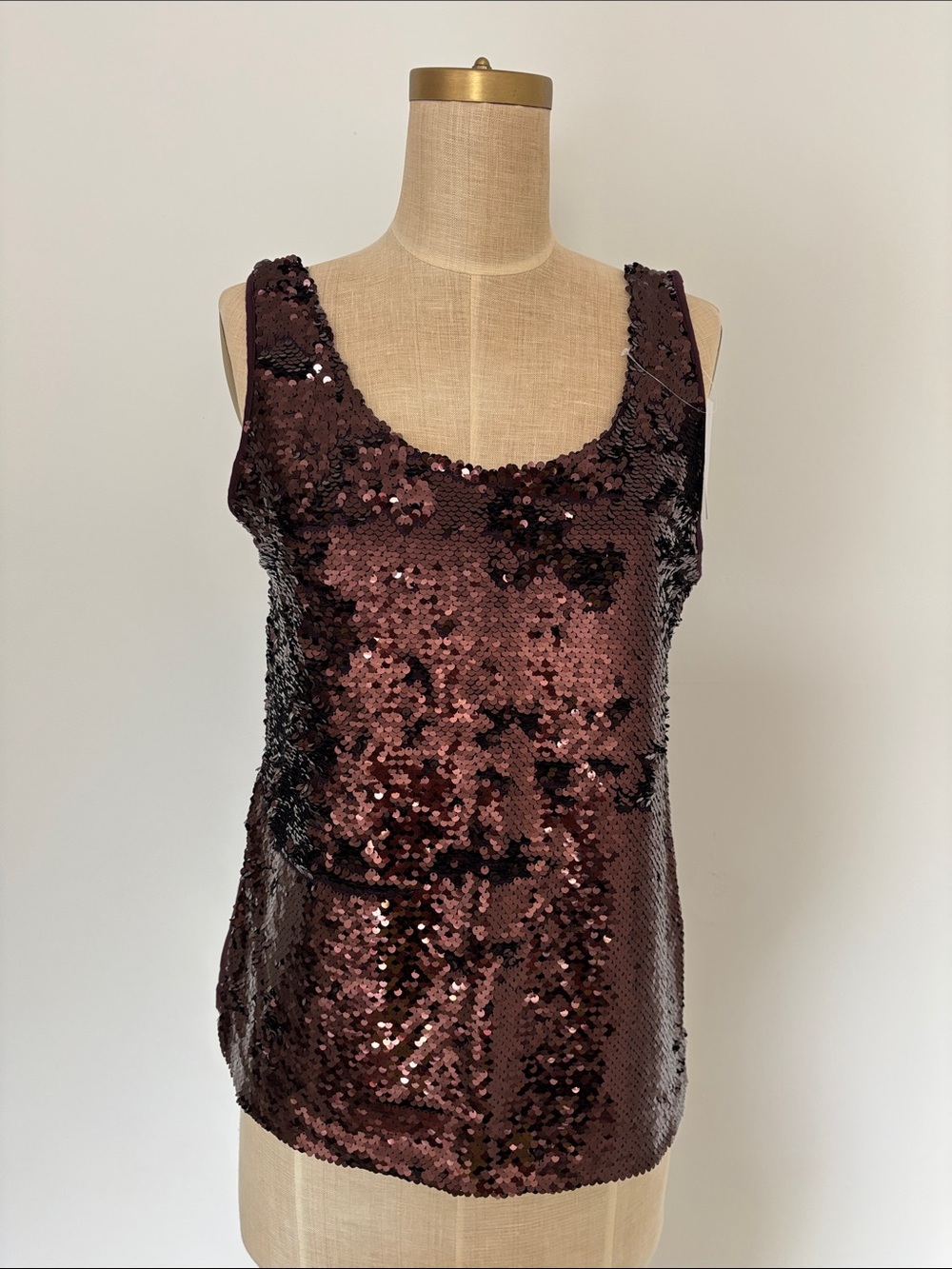 ANN TAYLOR FACTORY | SEQUIN TANK | SIZE L